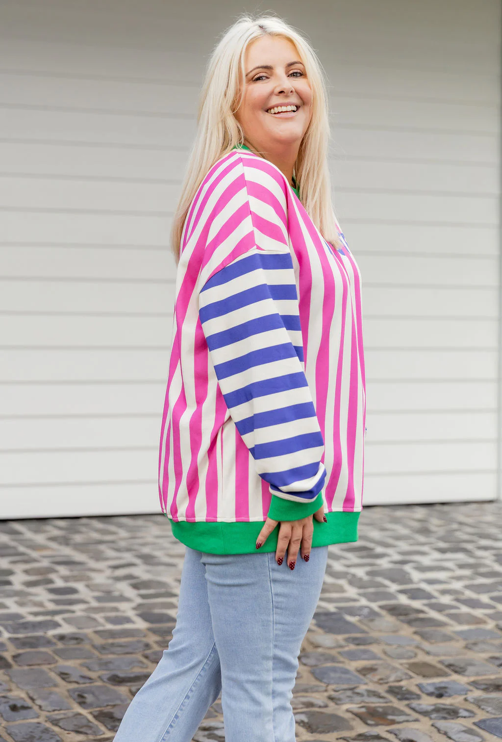 Evan Sweatshirt in Salute Stripes - Image 6