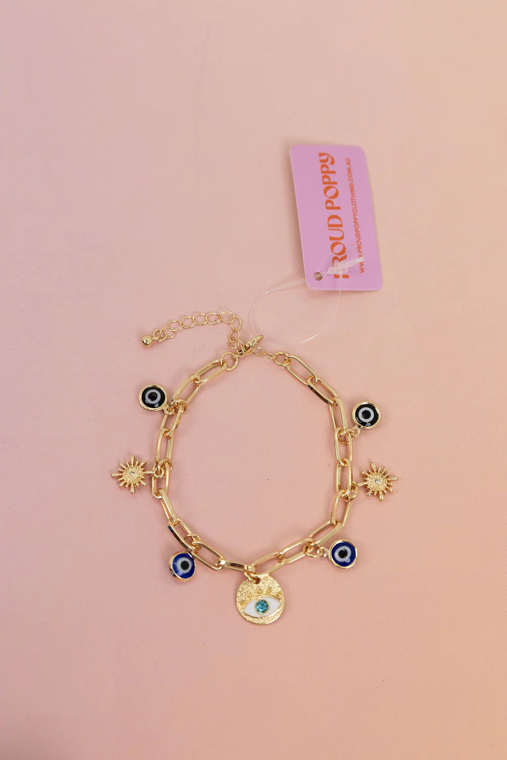Evil Eye Charm Bracelet - Image 2