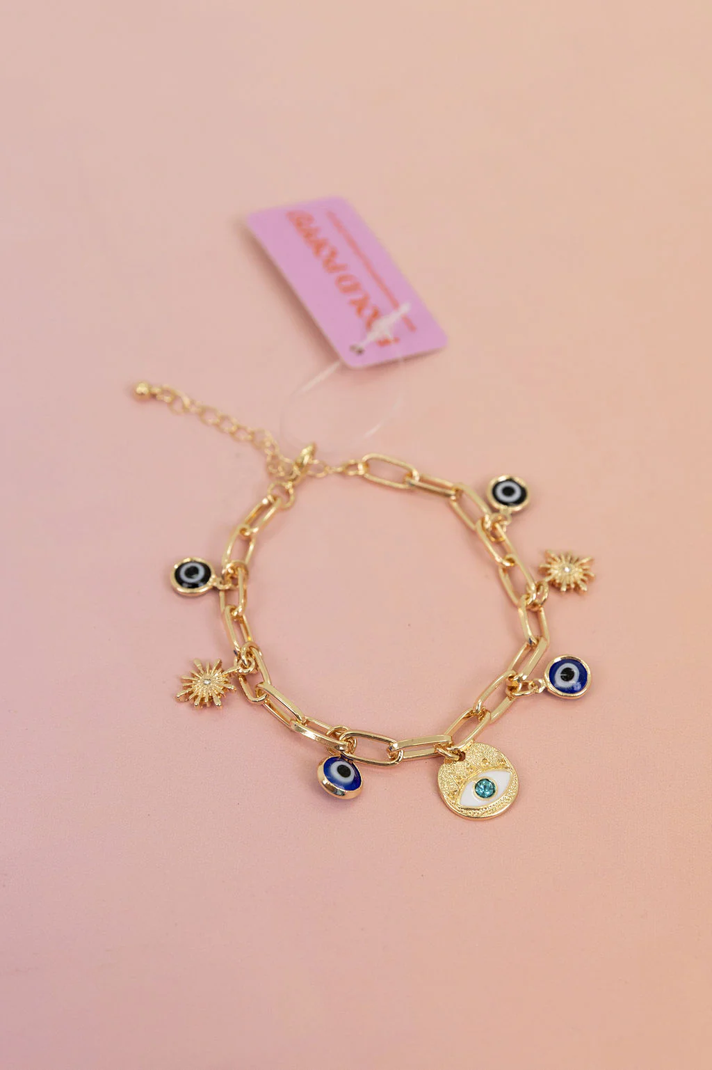 Evil Eye Charm Bracelet - Image 3