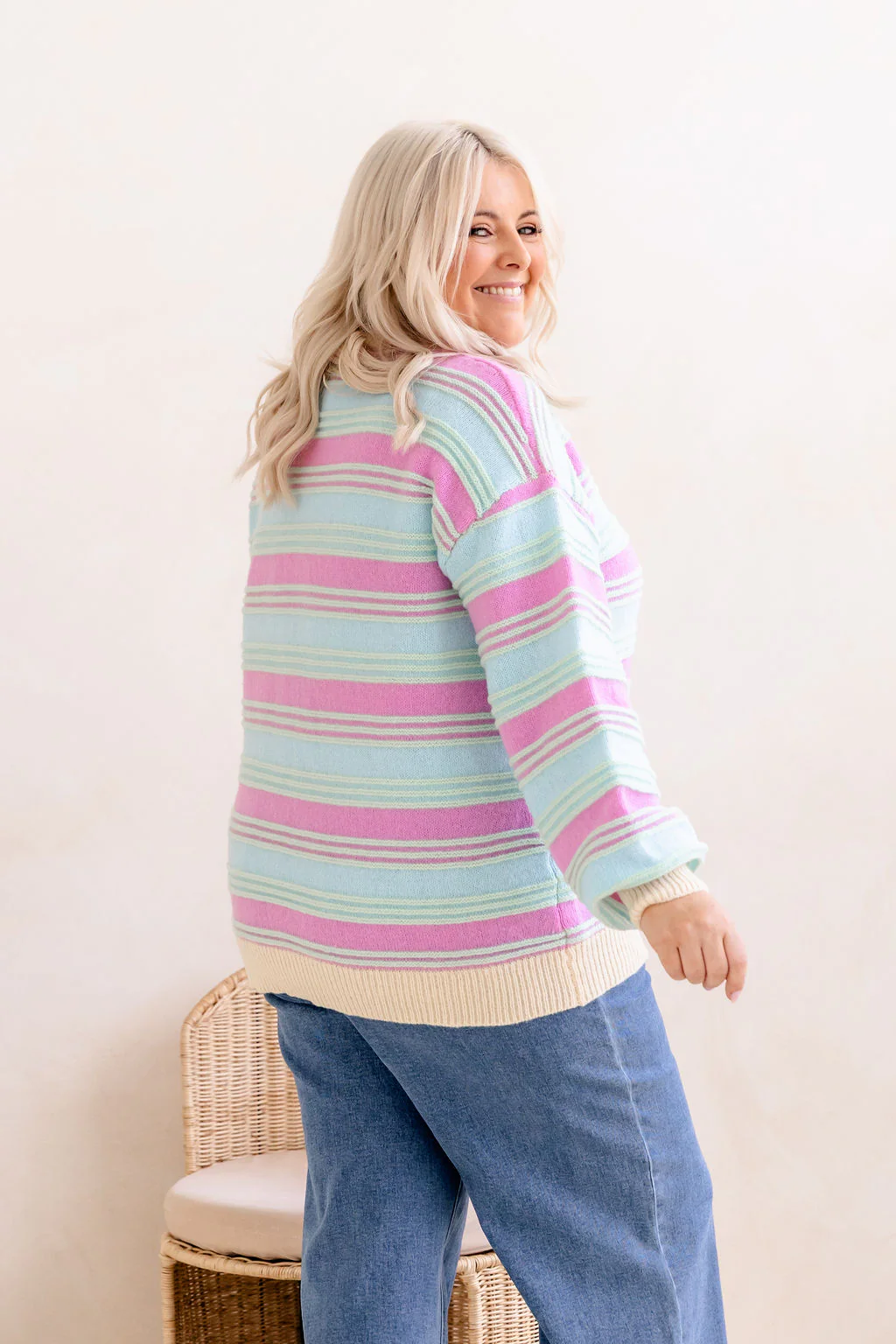 Fizz Knit in Pastel Stripes - Image 8