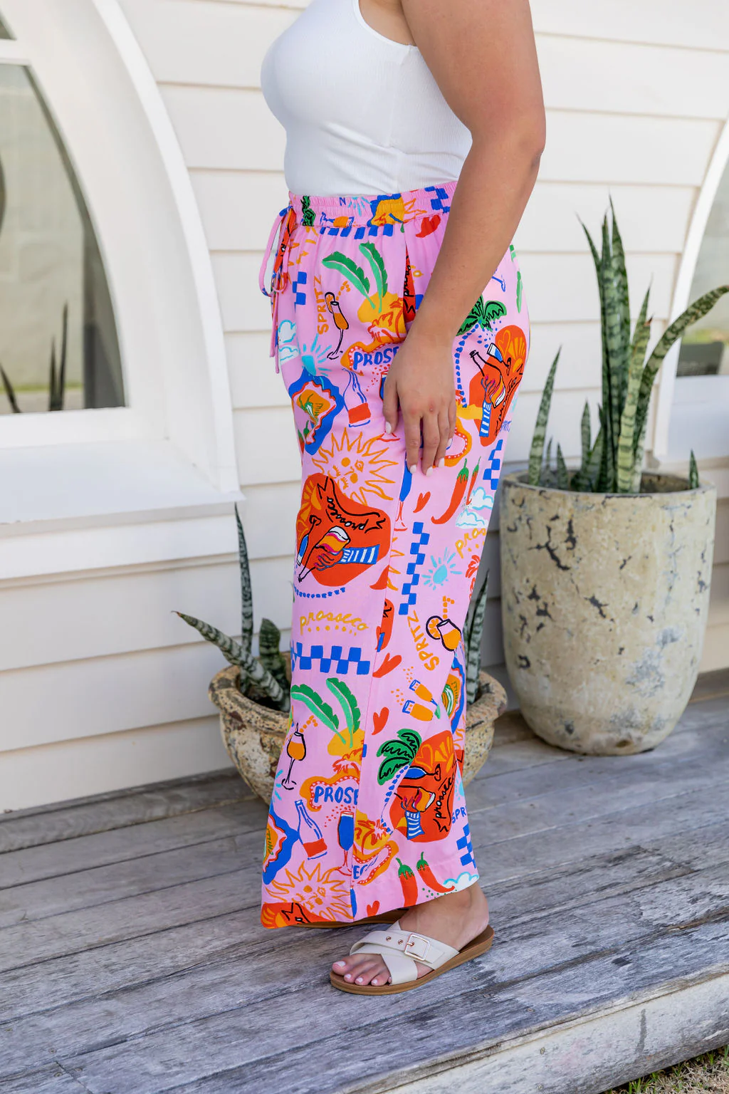Gina Linen Blend Pant in Cin Cin - Image 10