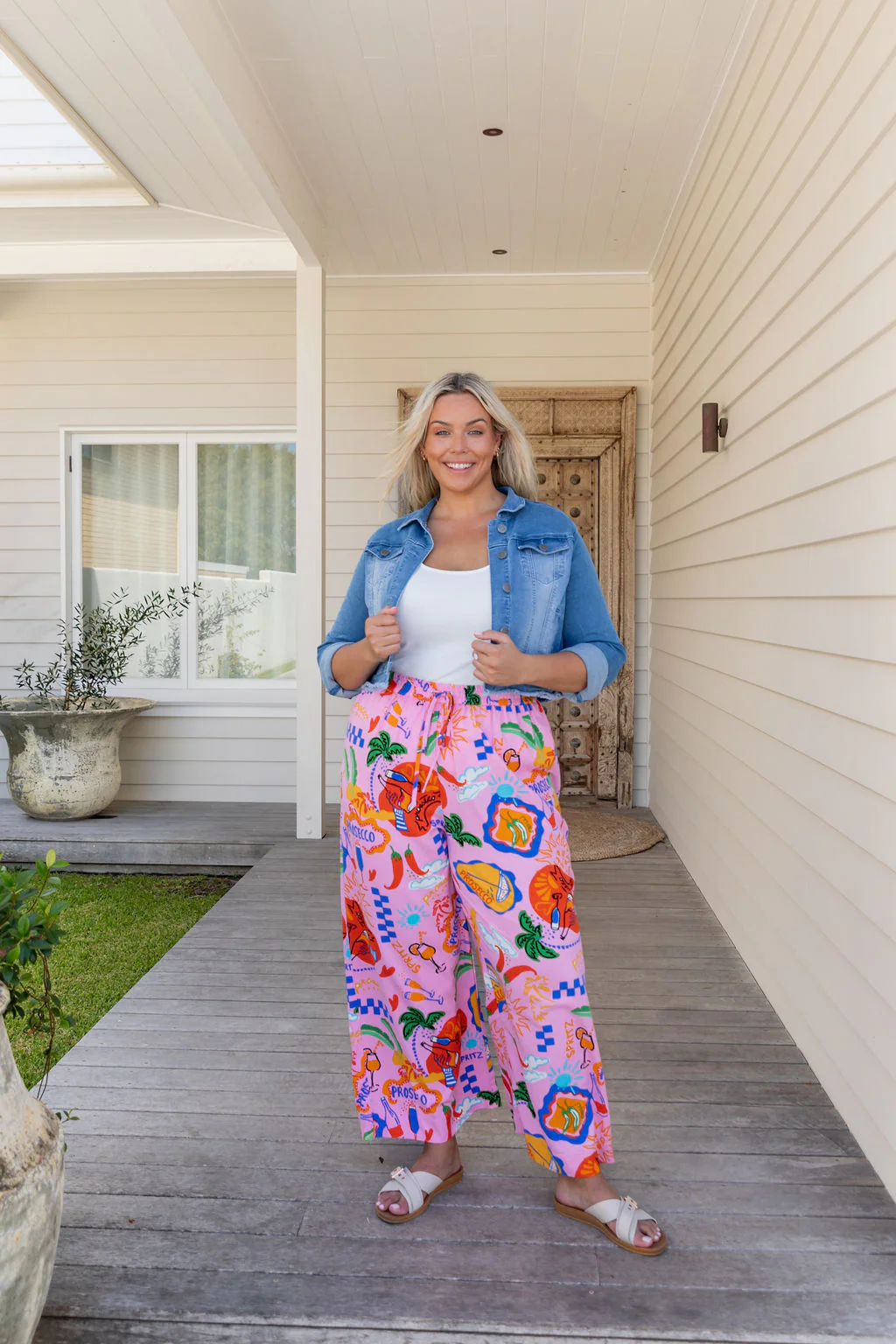 Gina Linen Blend Pant in Cin Cin - Image 4