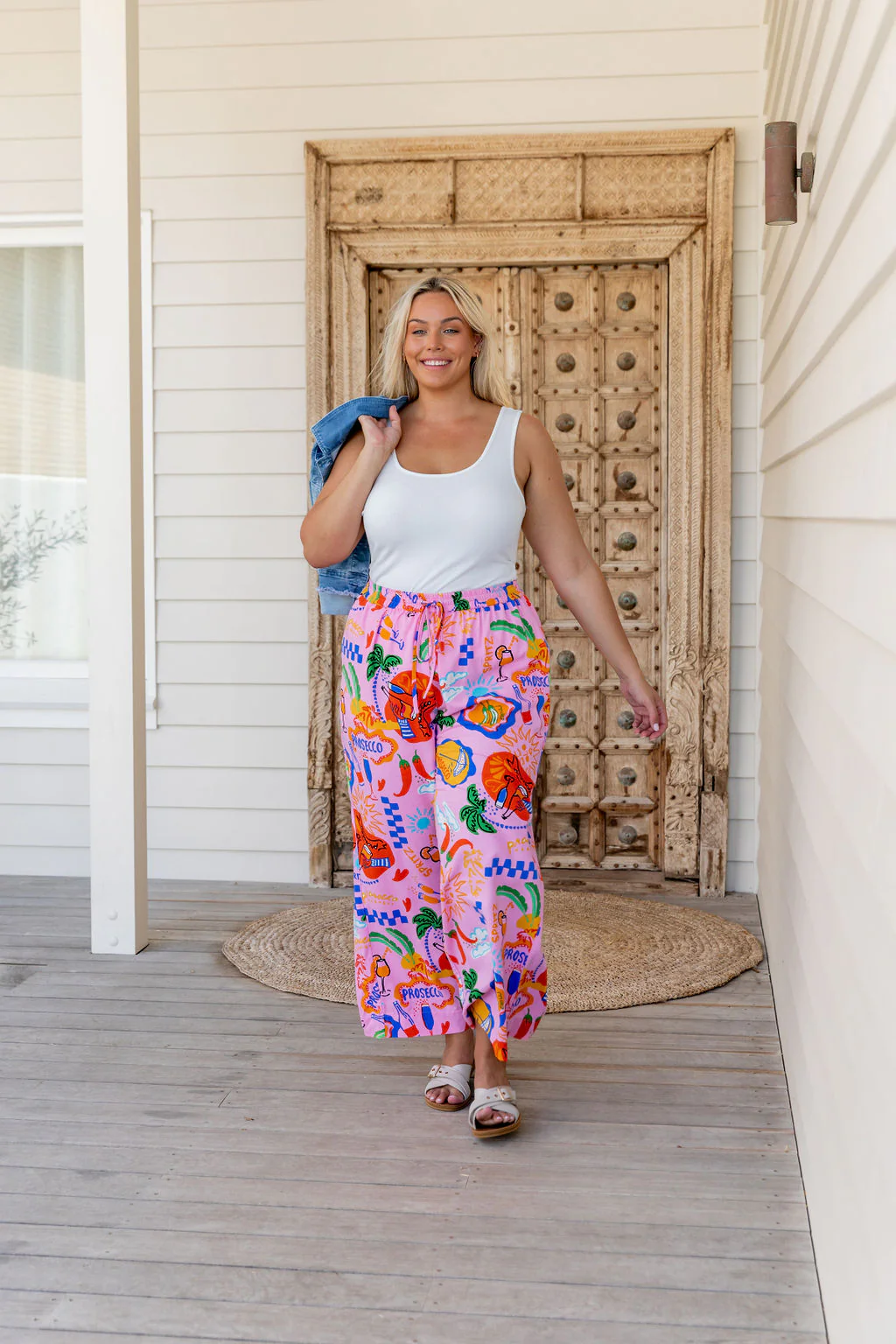 Gina Linen Blend Pant in Cin Cin - Image 7