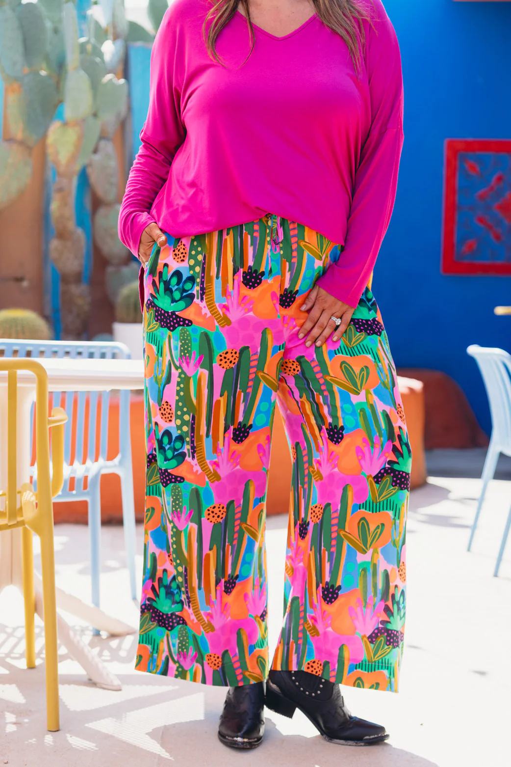 Gina Pant in Neon Cactus Country by Deb McNaughton - Image 12