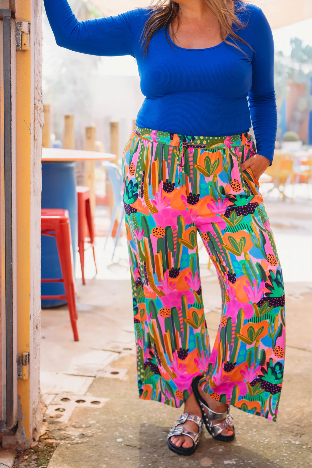 Gina Pant in Neon Cactus Country by Deb McNaughton - Image 14