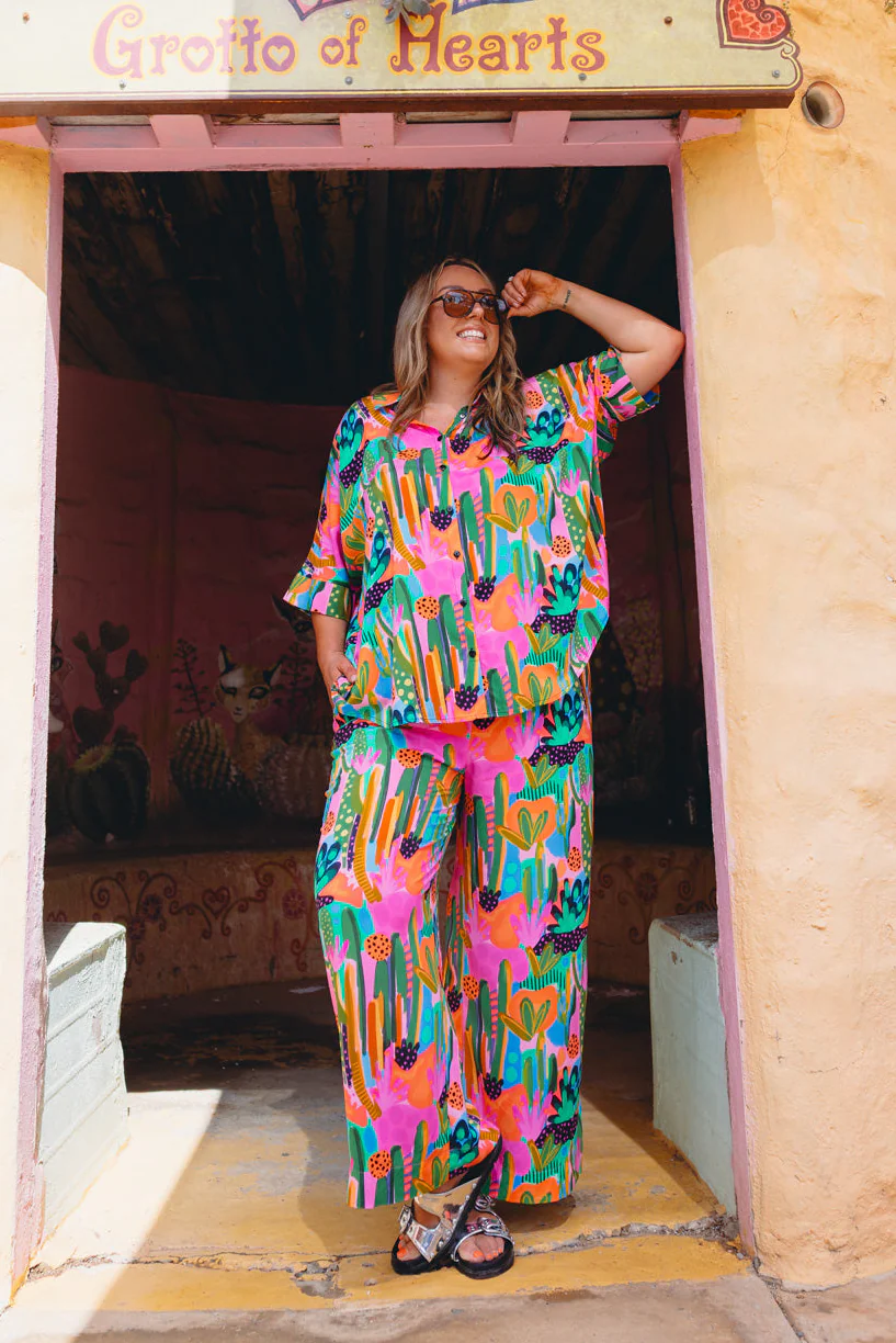 Gina Pant in Neon Cactus Country by Deb McNaughton - Image 3