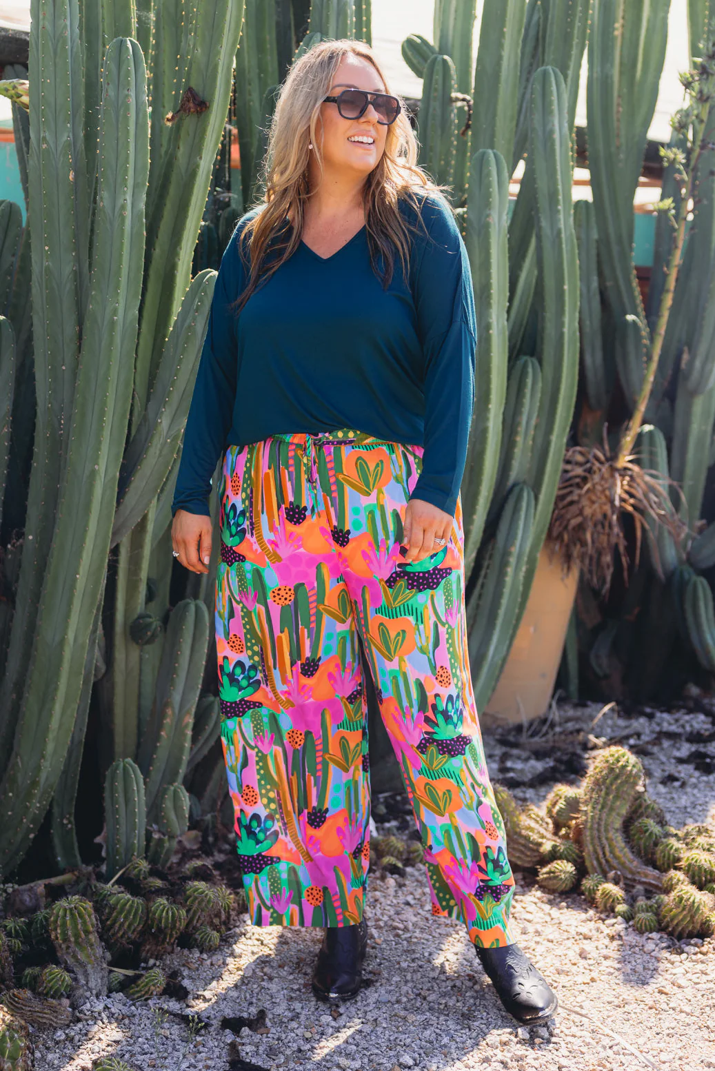 Gina Pant in Neon Cactus Country by Deb McNaughton - Image 7