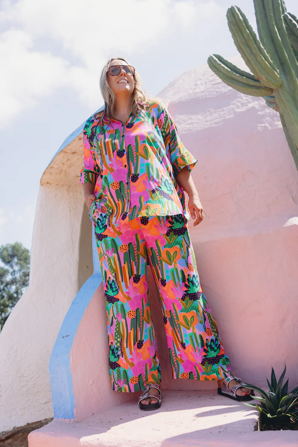 Gina Pant in Neon Cactus Country by Deb McNaughton - Image 8