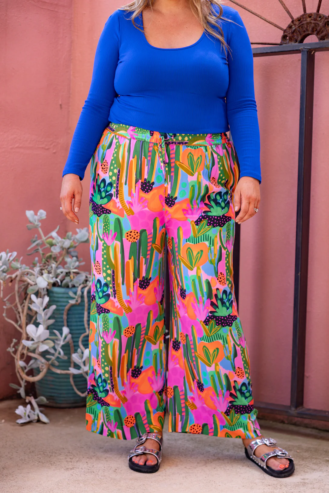 Gina Pant in Neon Cactus Country by Deb McNaughton - Image 9