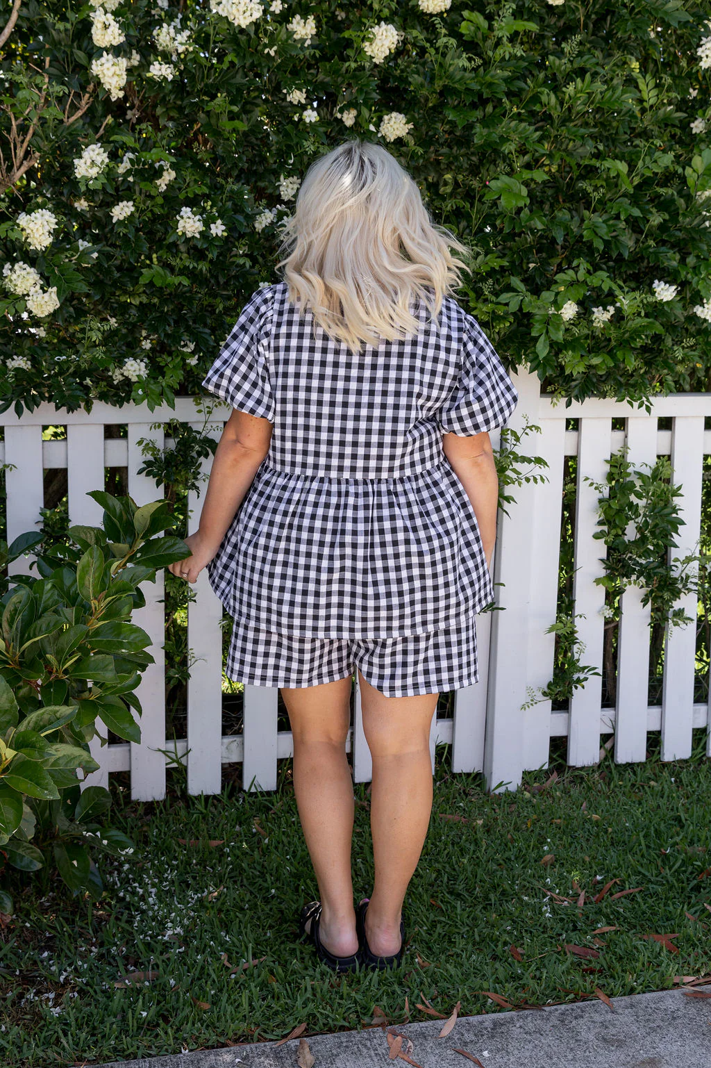 Harlow Short in Black Gingham - Image 13