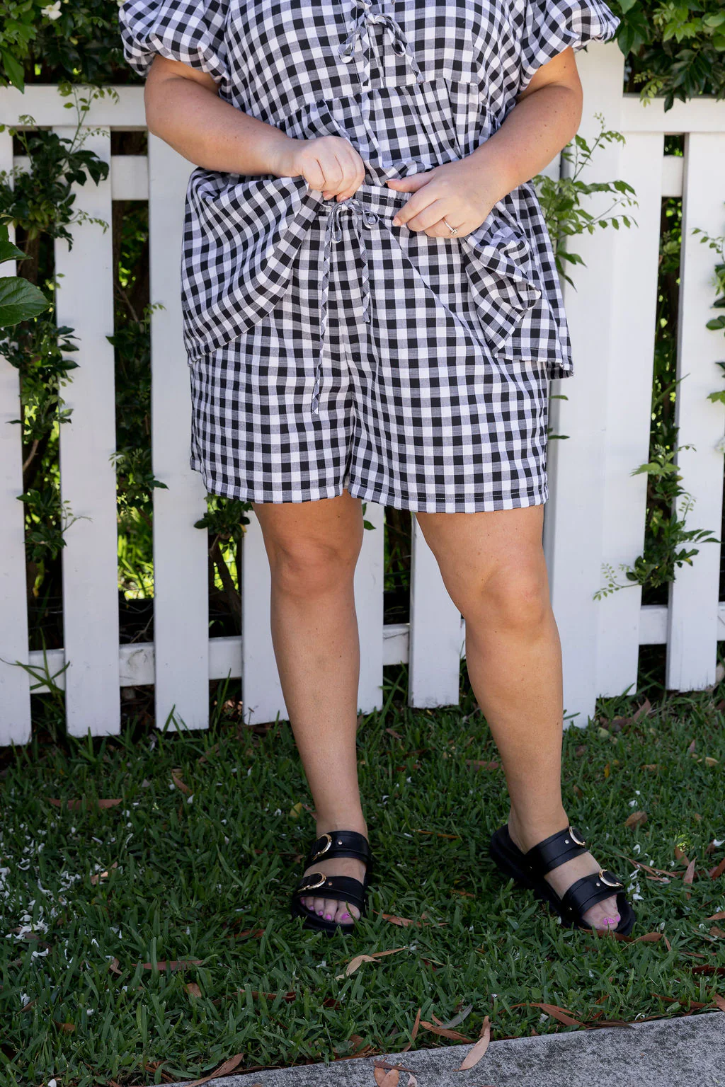 Harlow Short in Black Gingham - Image 3