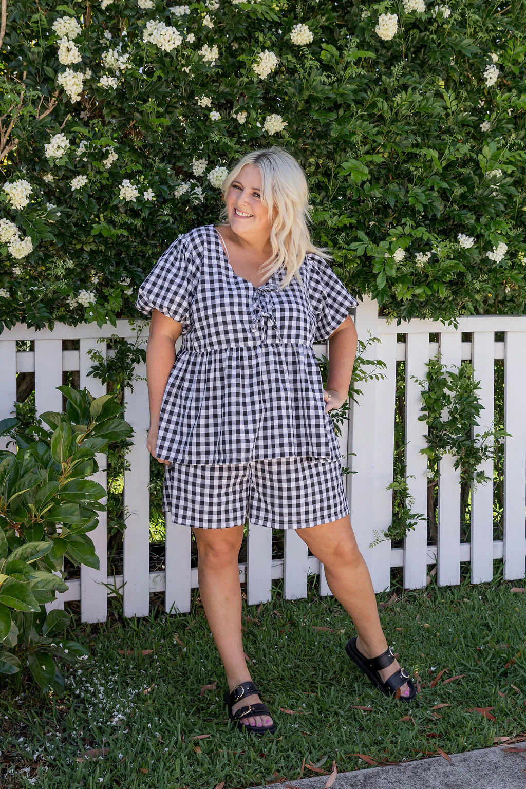 Harlow Short in Black Gingham - Image 4