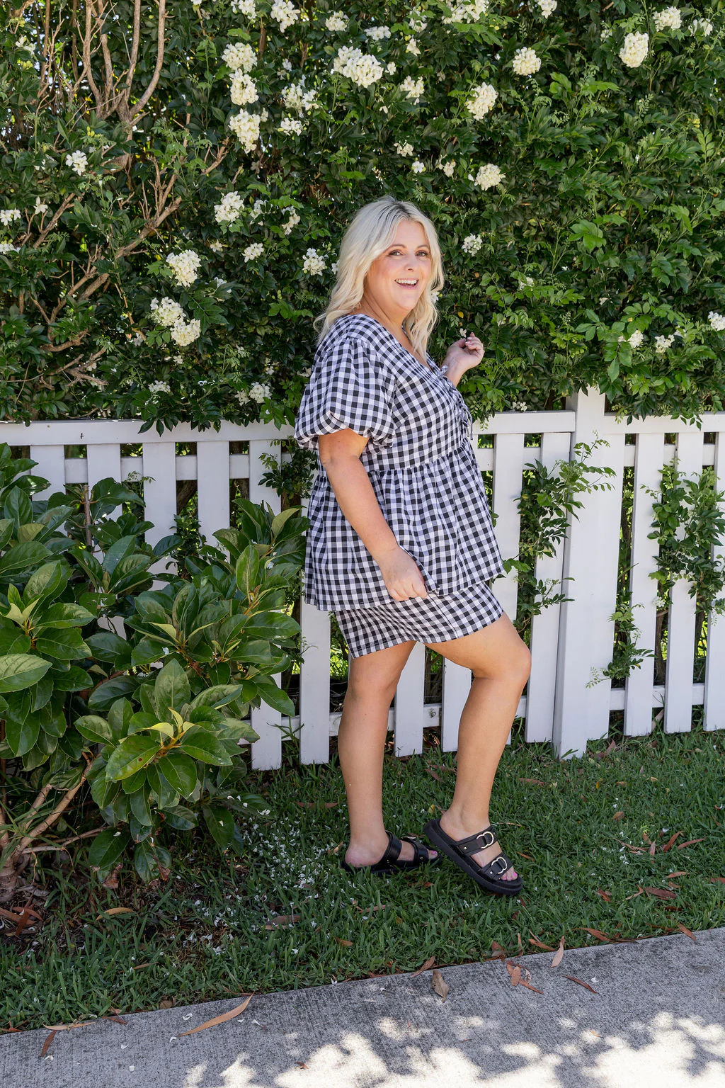 Harlow Short in Black Gingham - Image 6