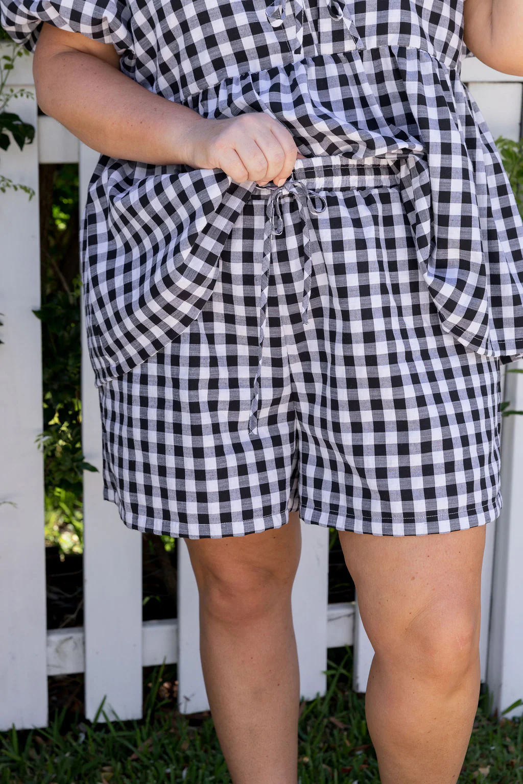 Harlow Short in Black Gingham - Image 7