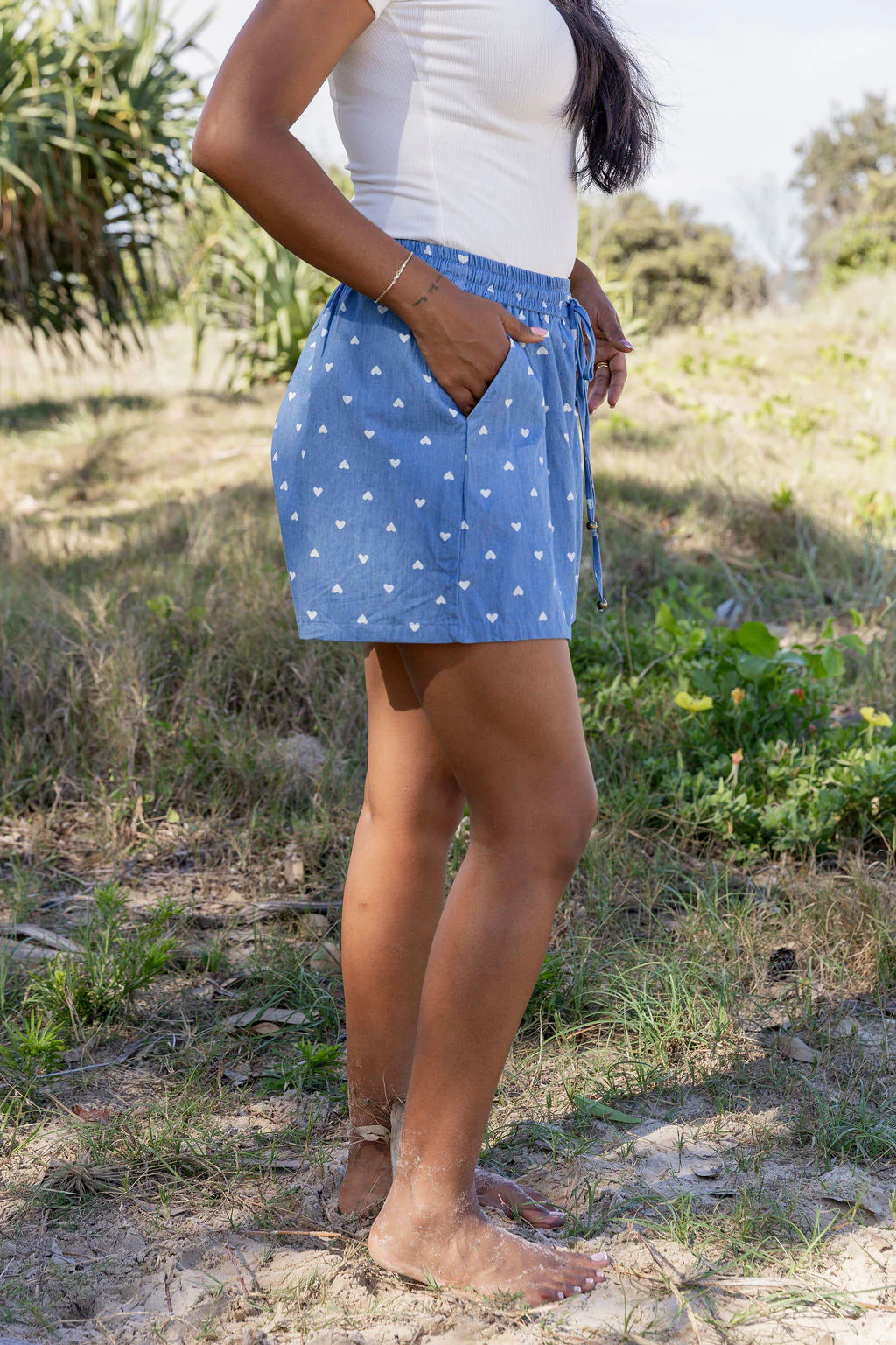 Harlow Shorts in Chambray Hearts - Image 22