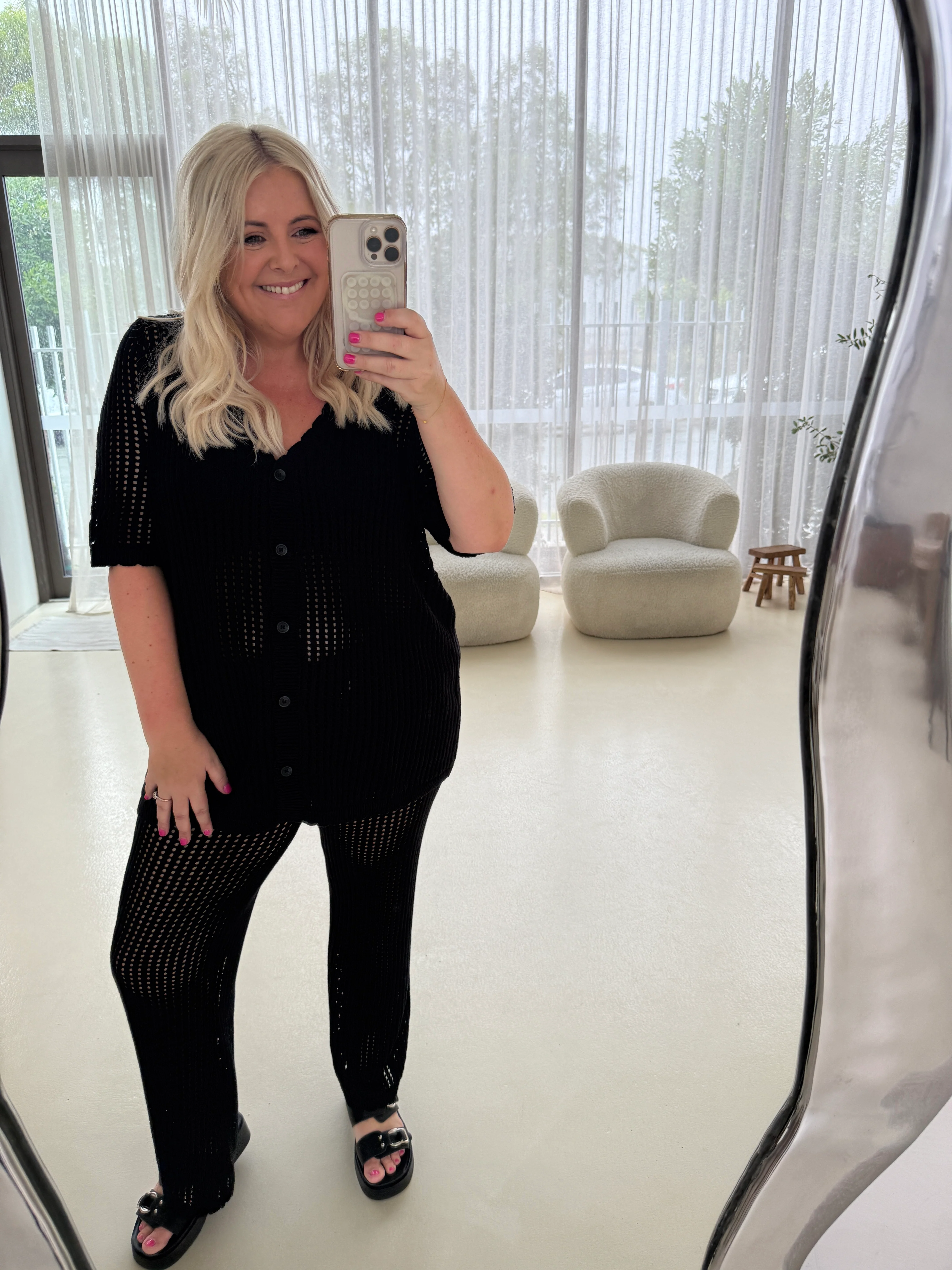 Harry Knit Top in Black - Image 6