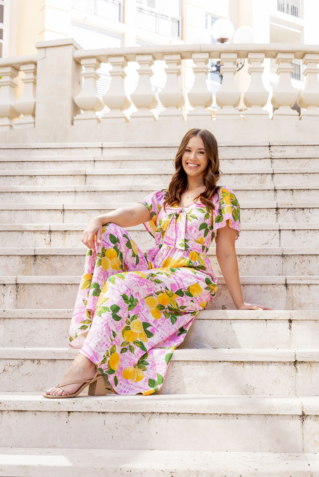 Hazel Linen Blend Jumpsuit in Themis - Image 5