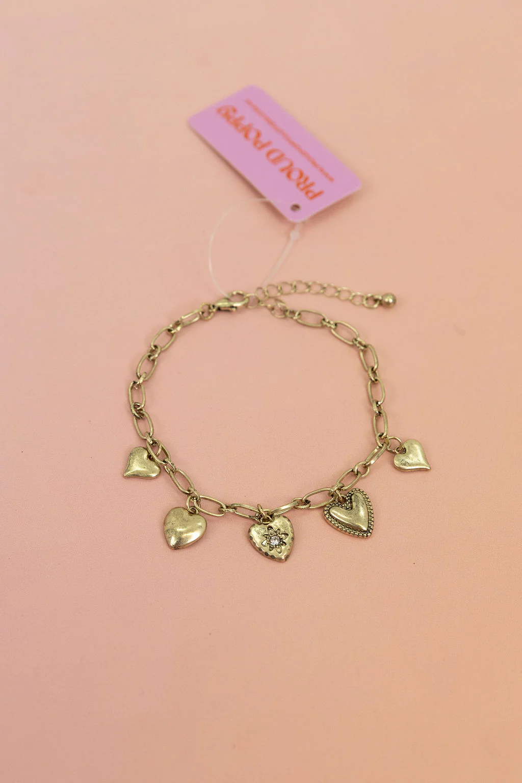 Hearts Charm Bracelet - Image 2
