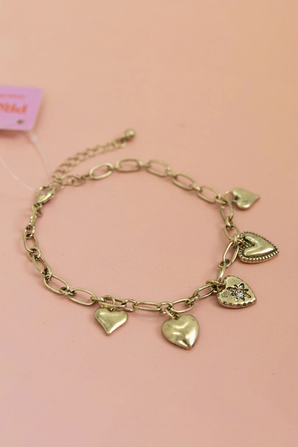 Hearts Charm Bracelet - Image 3