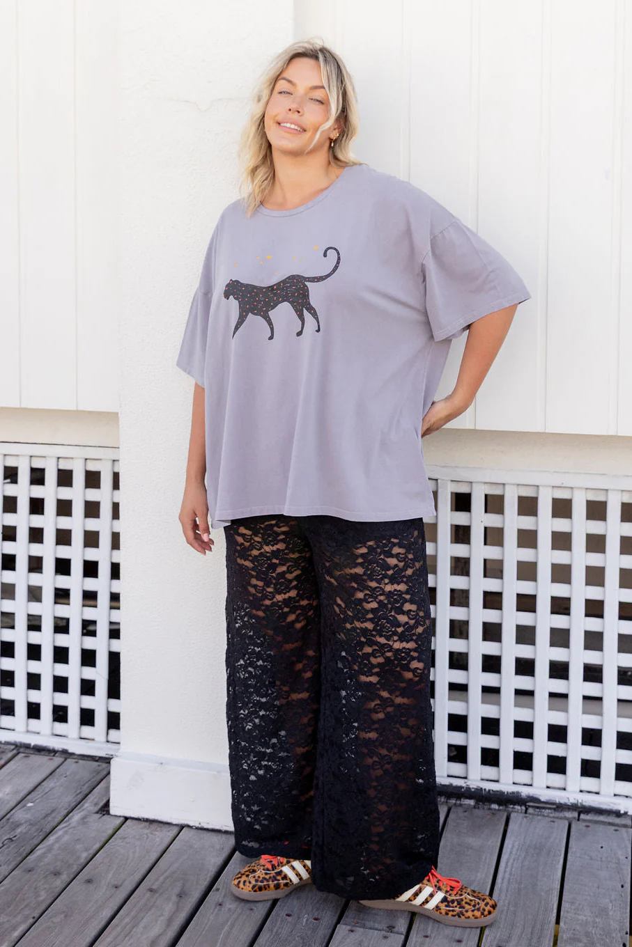 Honey Lace Pant in Black