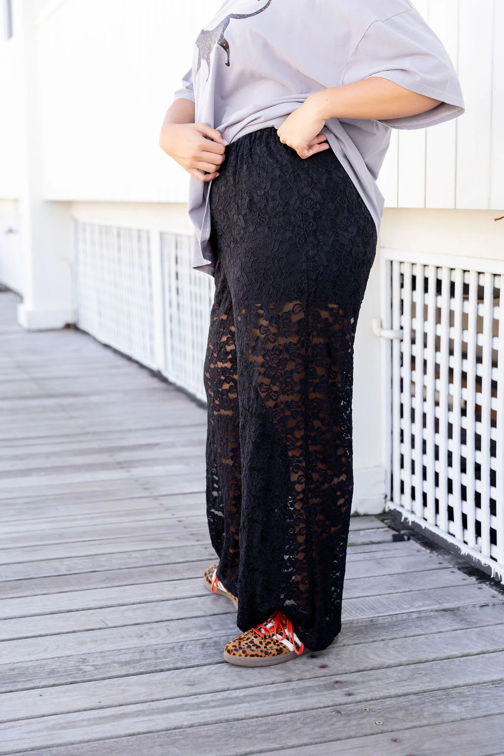 Honey Lace Pant in Black - Image 6