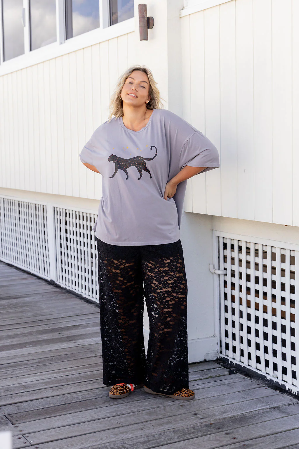Honey Lace Pant in Black - Image 7