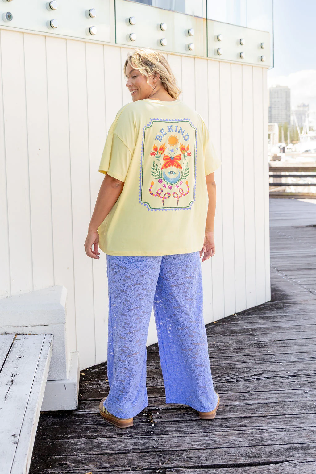 Honey Lace Pant in Blue - Image 9