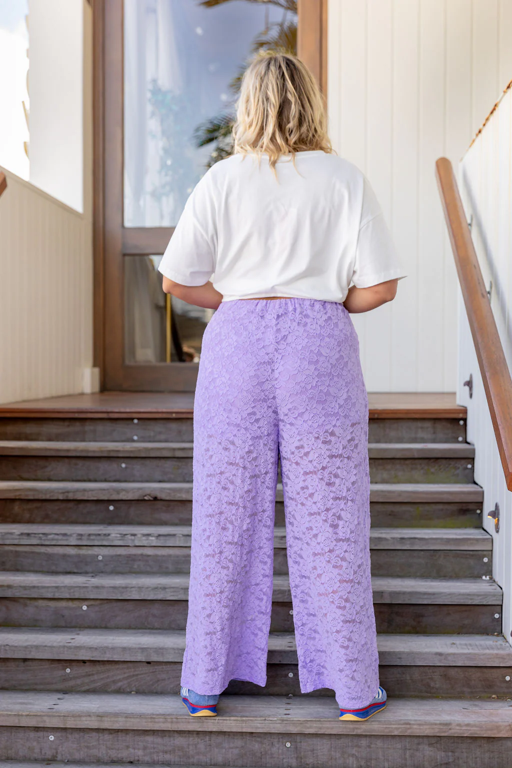 Honey Lace Pant in Lilac - Image 10