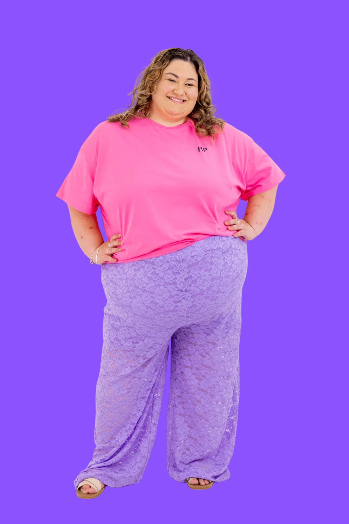 Honey Lace Pant in Lilac - Image 2