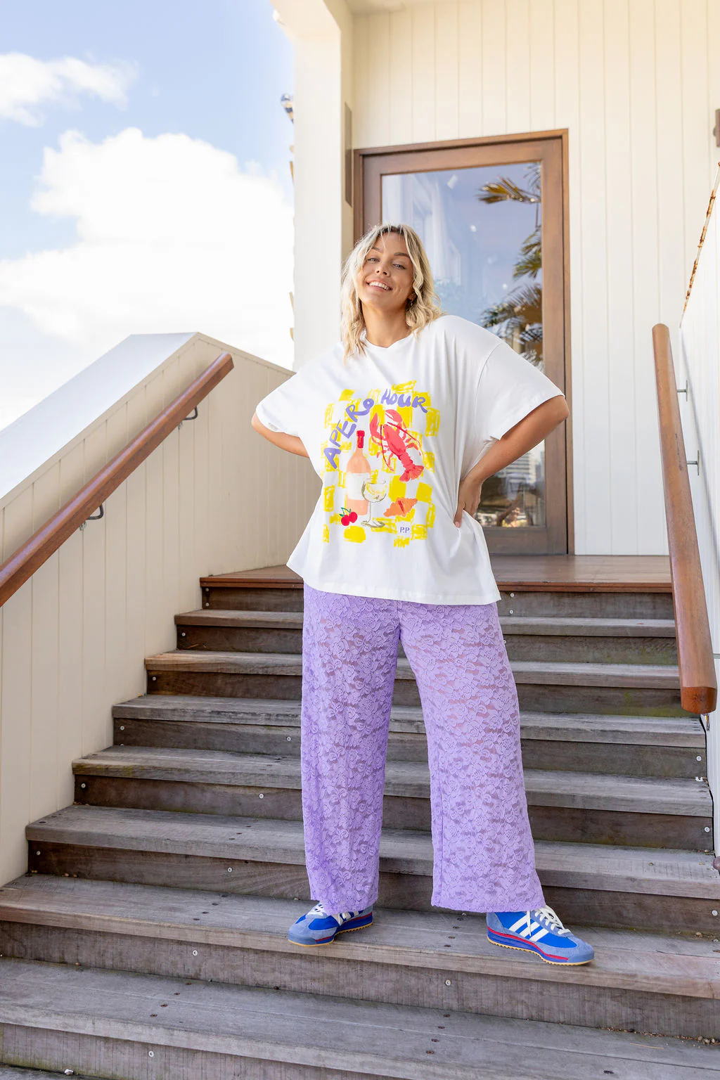 Honey Lace Pant in Lilac - Image 6