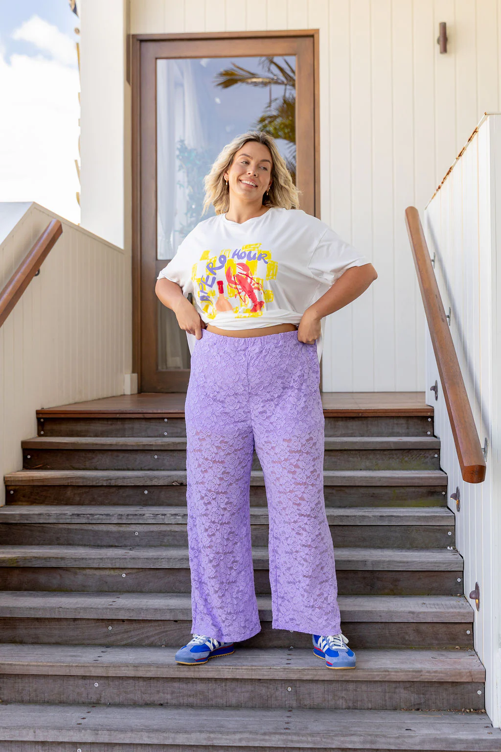 Honey Lace Pant in Lilac - Image 7