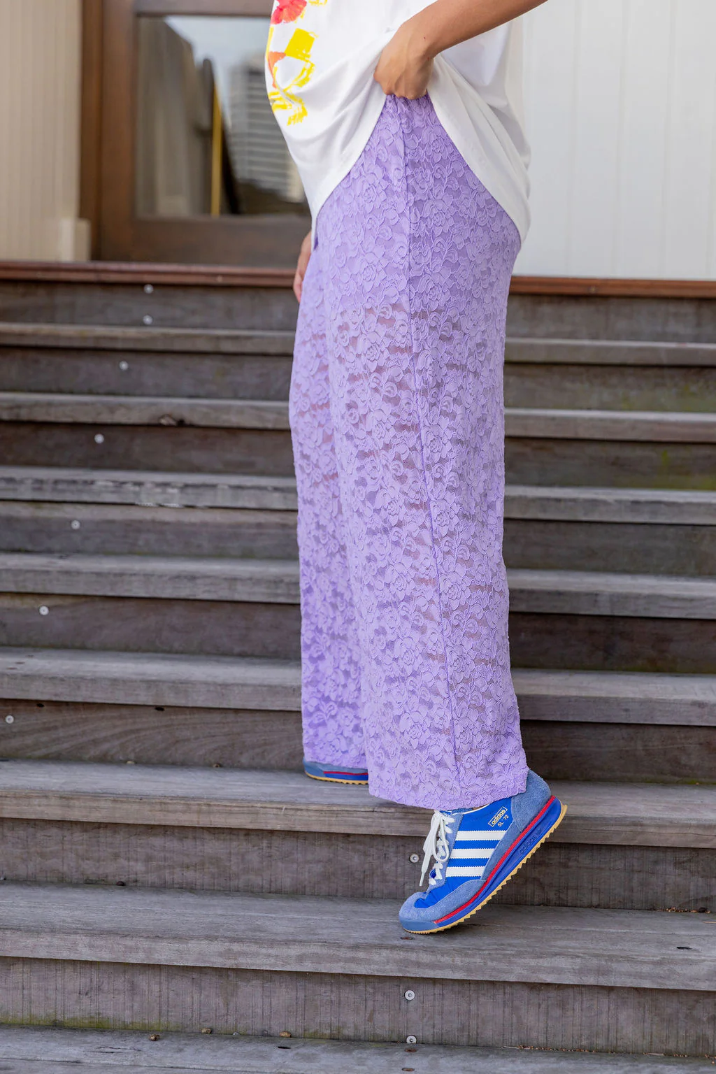 Honey Lace Pant in Lilac - Image 8