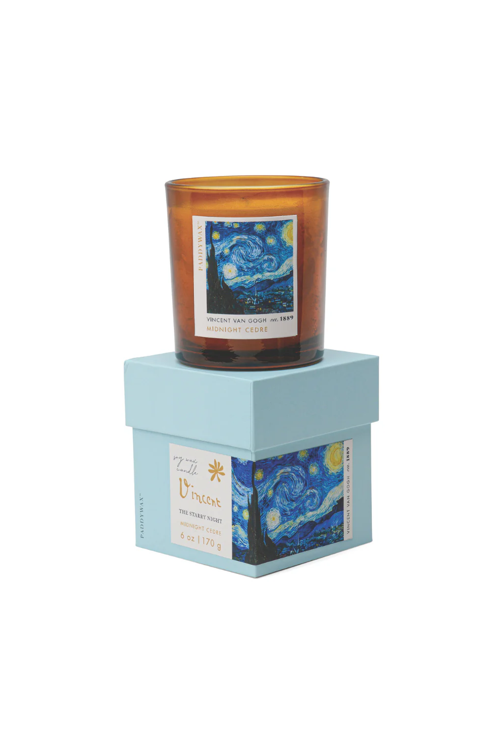 Impressionist 6oz/170g Glass Candle - Van Gogh - Image 2