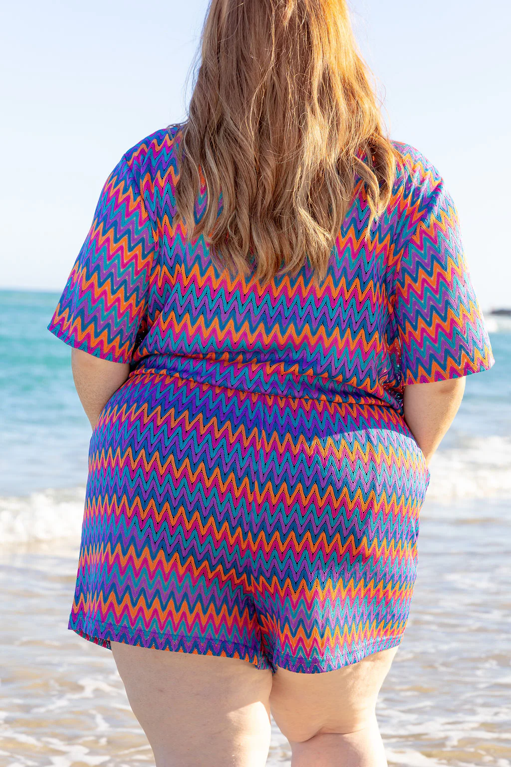 Indy Shorts in Chevron Rainbow - Image 8
