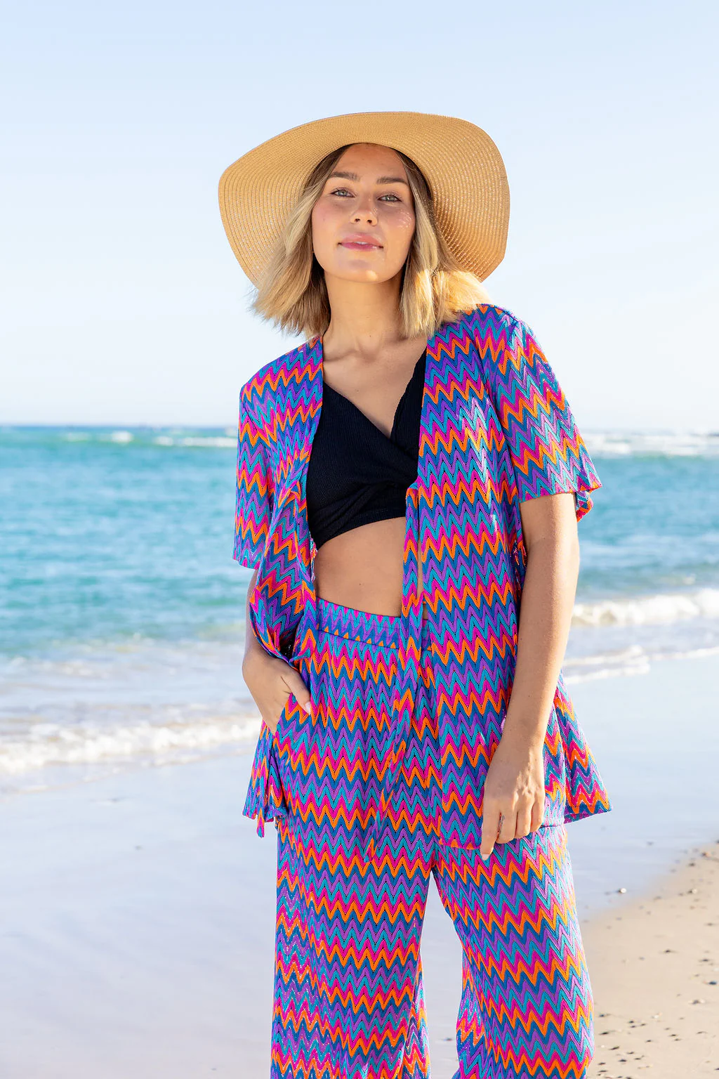 Indy Top in Chevron Rainbow - Image 15