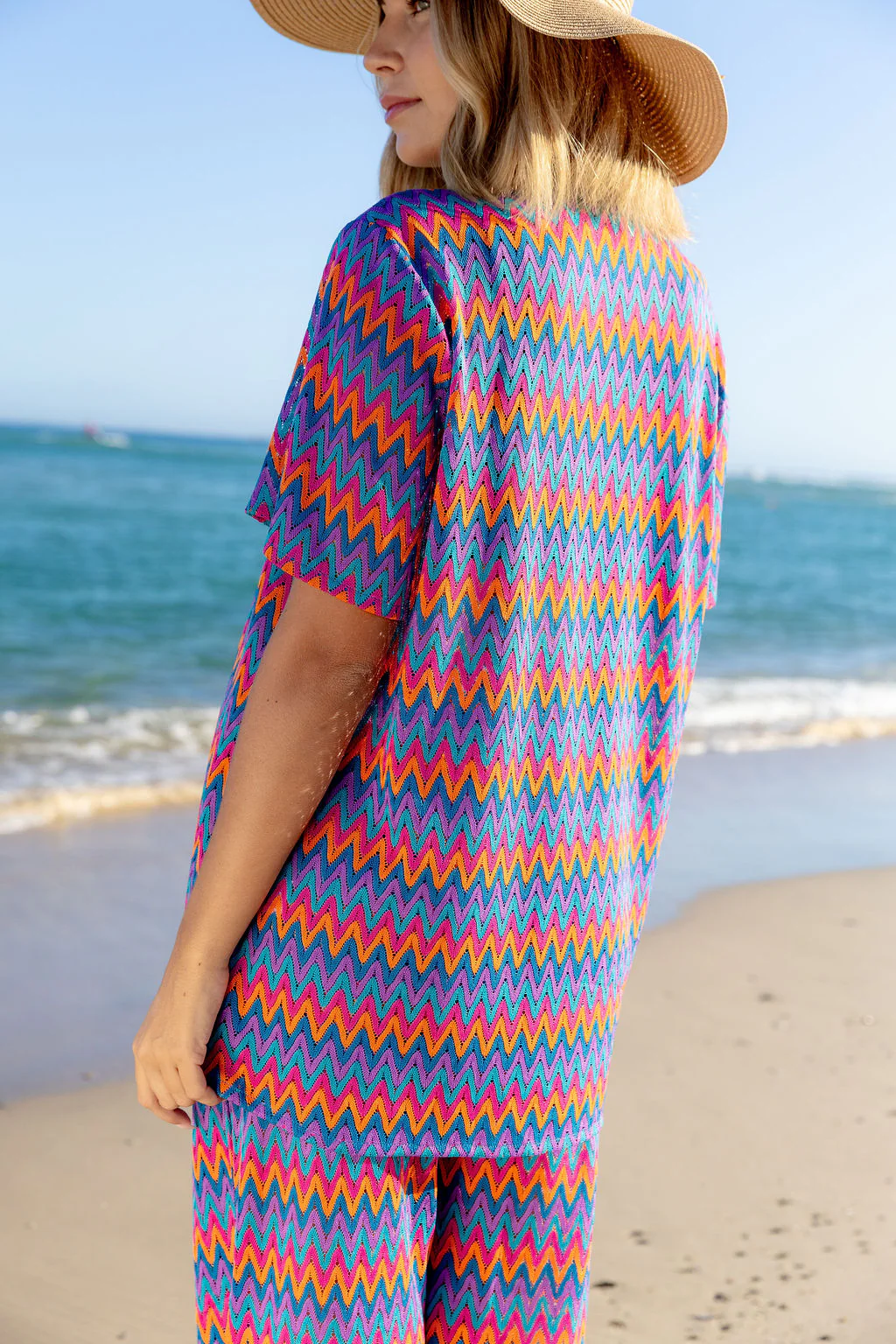 Indy Top in Chevron Rainbow - Image 16