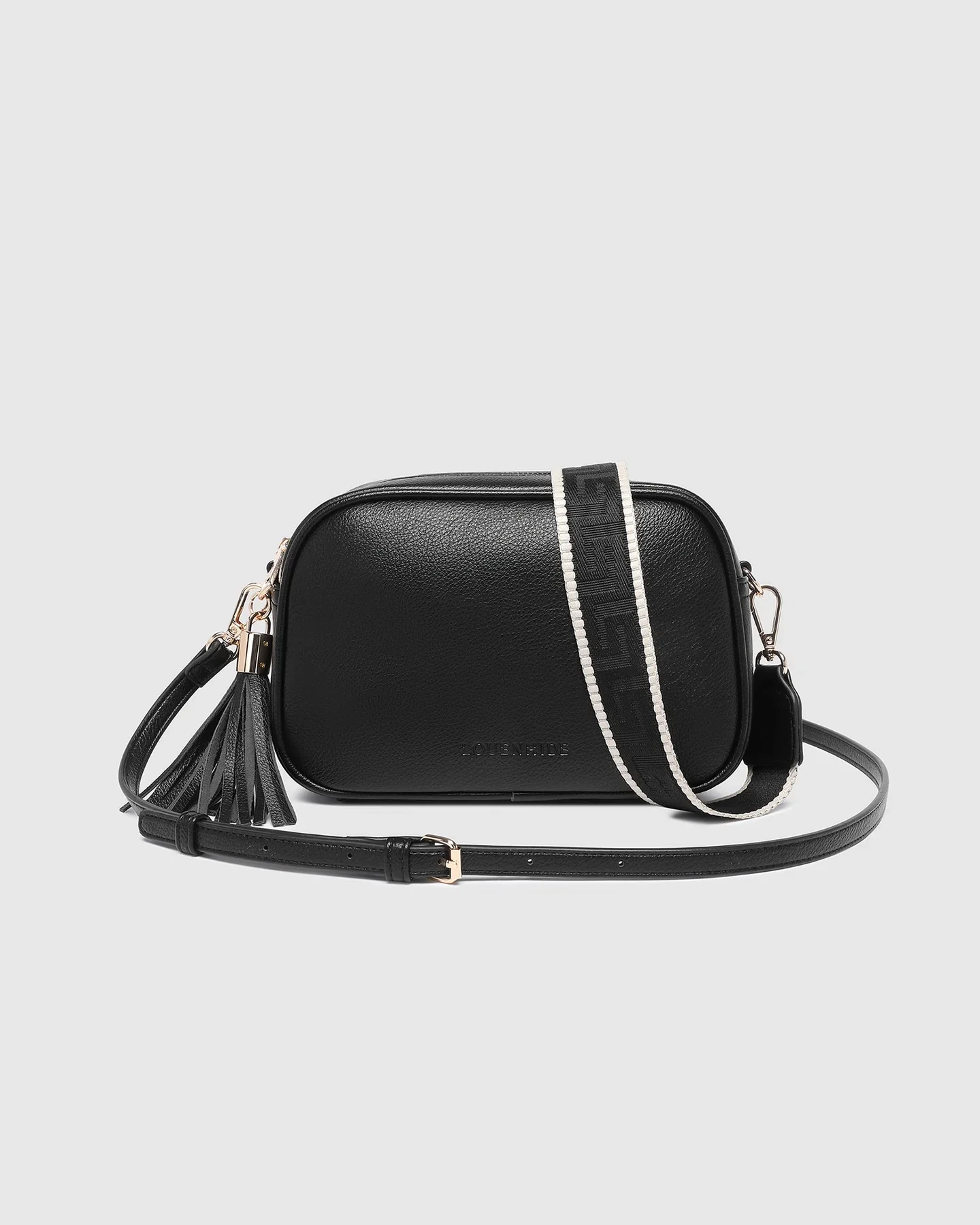 Jacinta Gia Crossbody Bag in Black by Louenhide