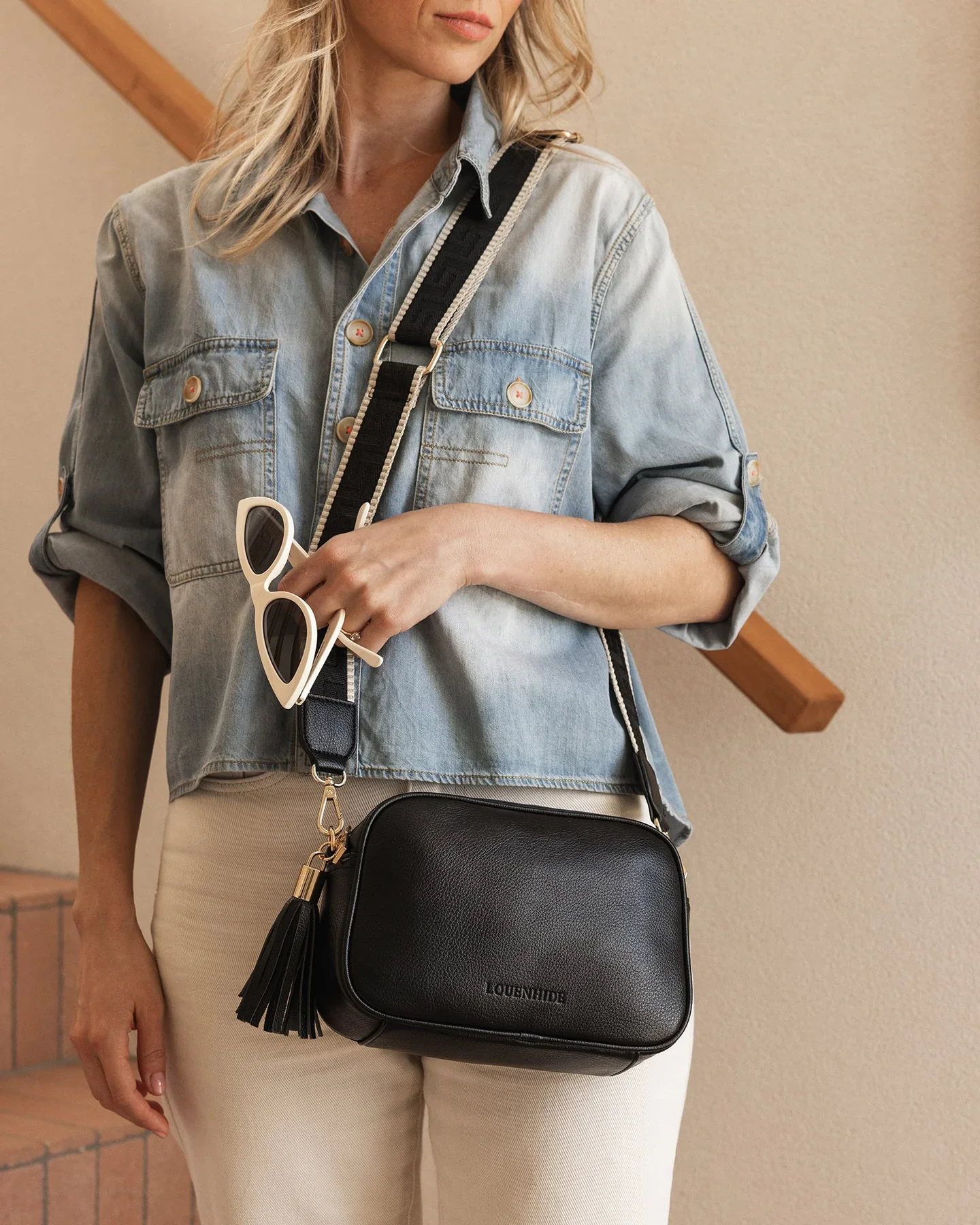 Jacinta Gia Crossbody Bag in Black by Louenhide - Image 6