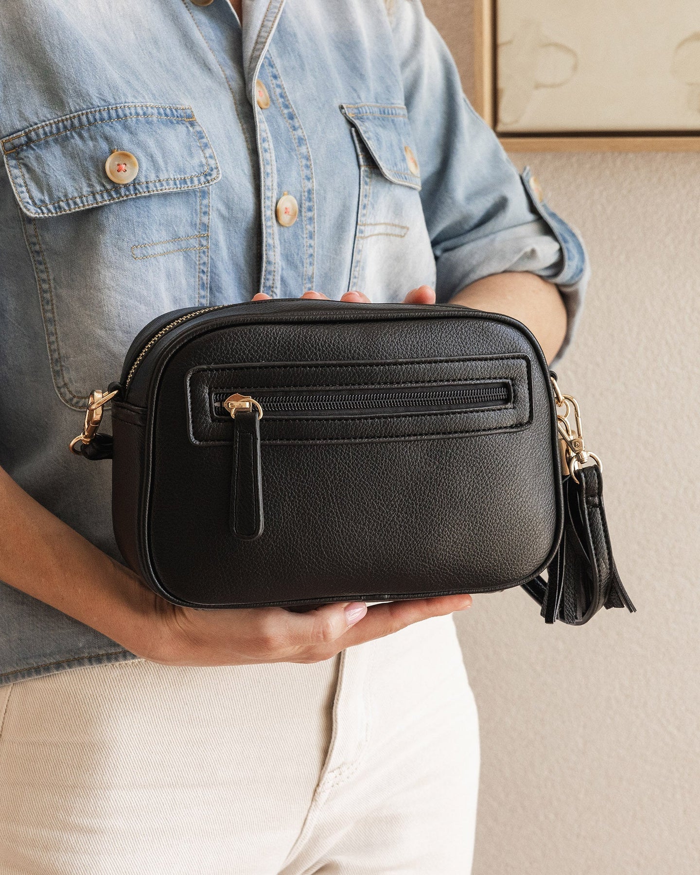 Jacinta Gia Crossbody Bag in Black by Louenhide - Image 8
