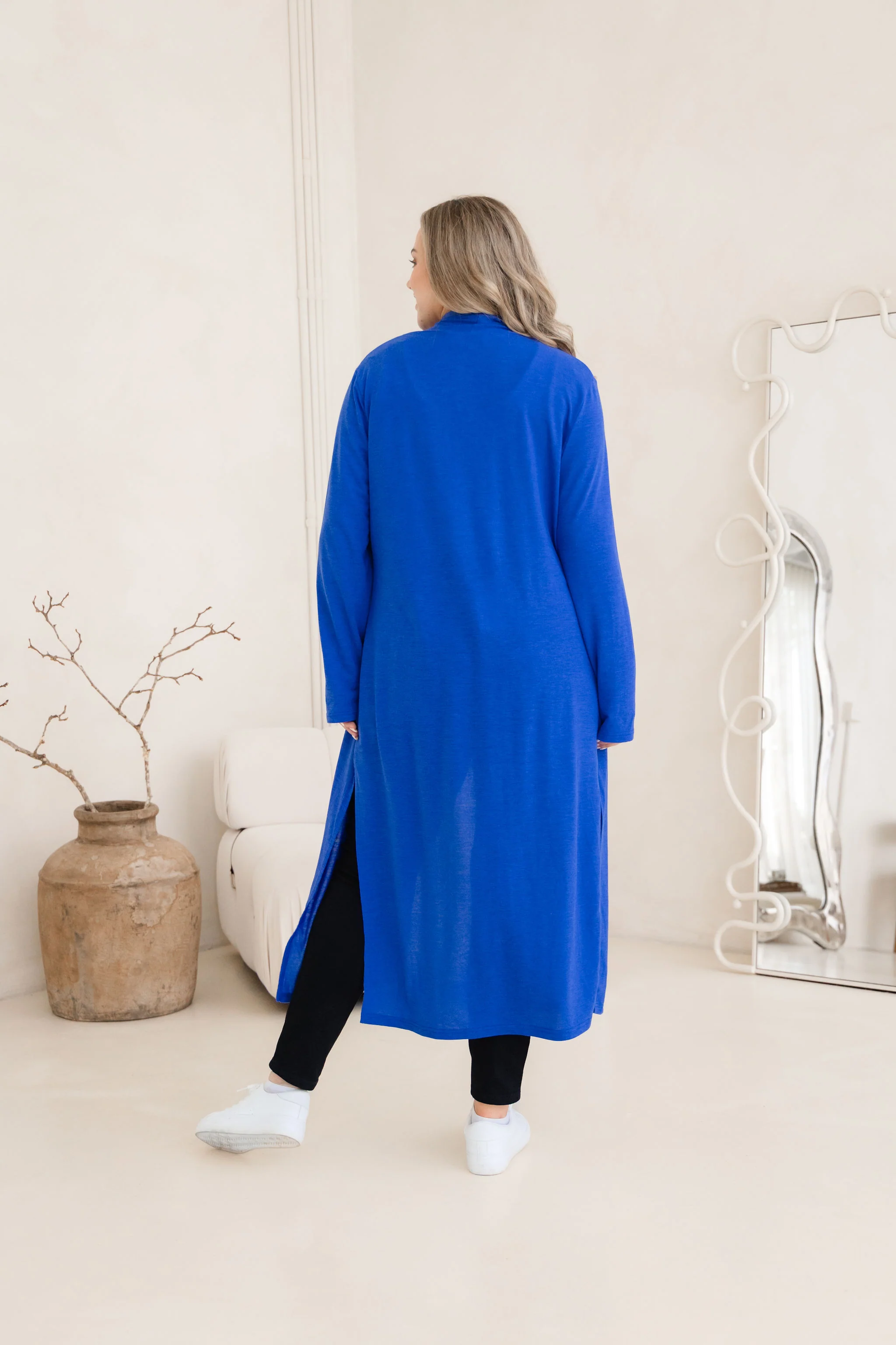 Jane Cardi Maxi Length in Cobalt - Image 8