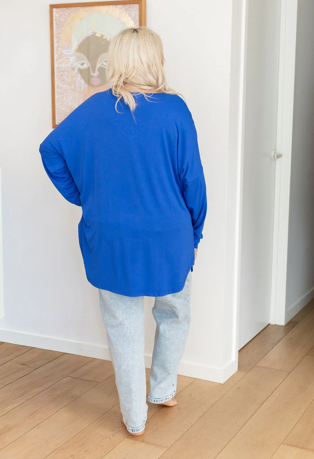Jasper Jersey Top in Cobalt - Image 8