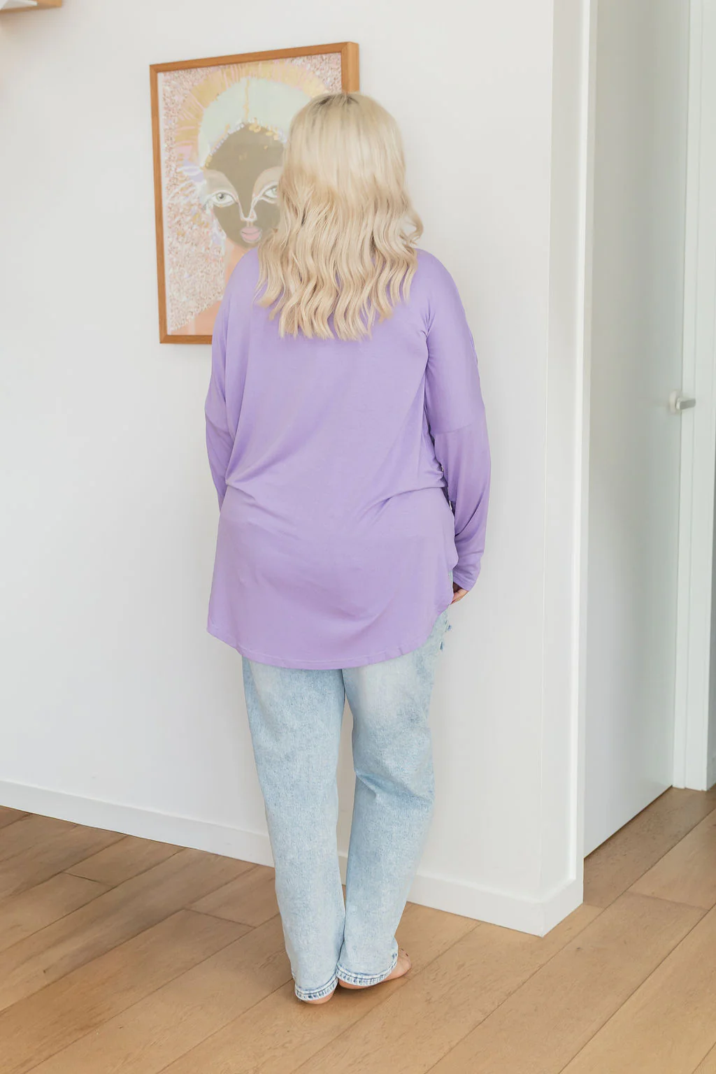 Jasper Jersey Top in Lilac - Image 8