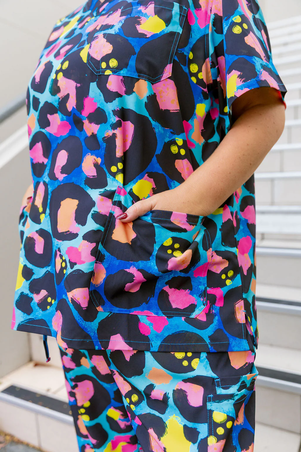 Jazz Scrubs in Kasey Leopard by Kasey Rainbow - Image 3