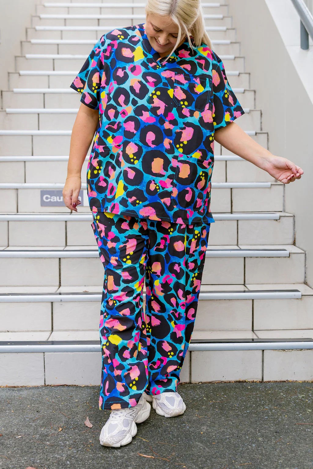 Jazz Scrubs in Kasey Leopard by Kasey Rainbow - Image 4