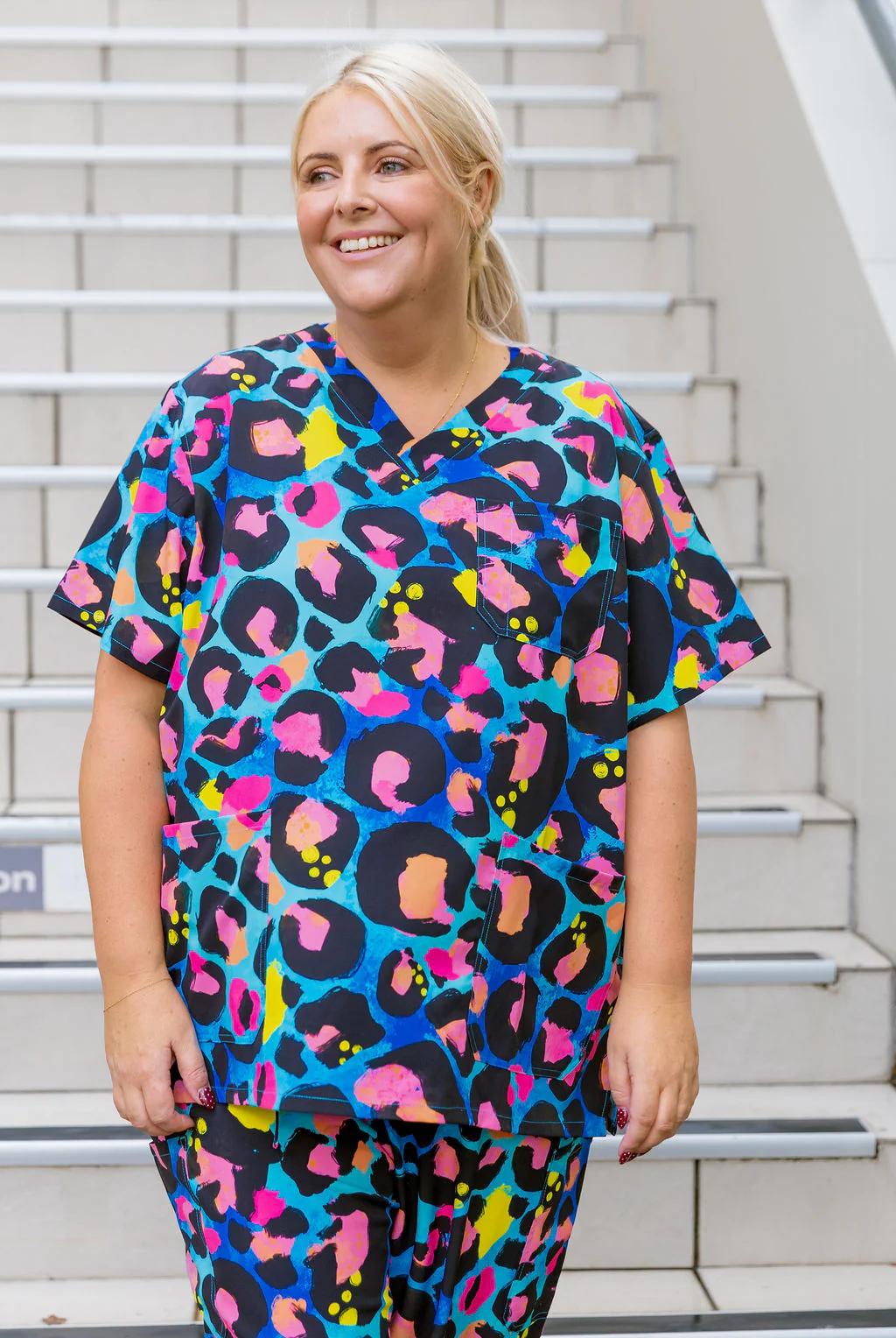 Jazz Scrubs in Kasey Leopard by Kasey Rainbow - Image 5