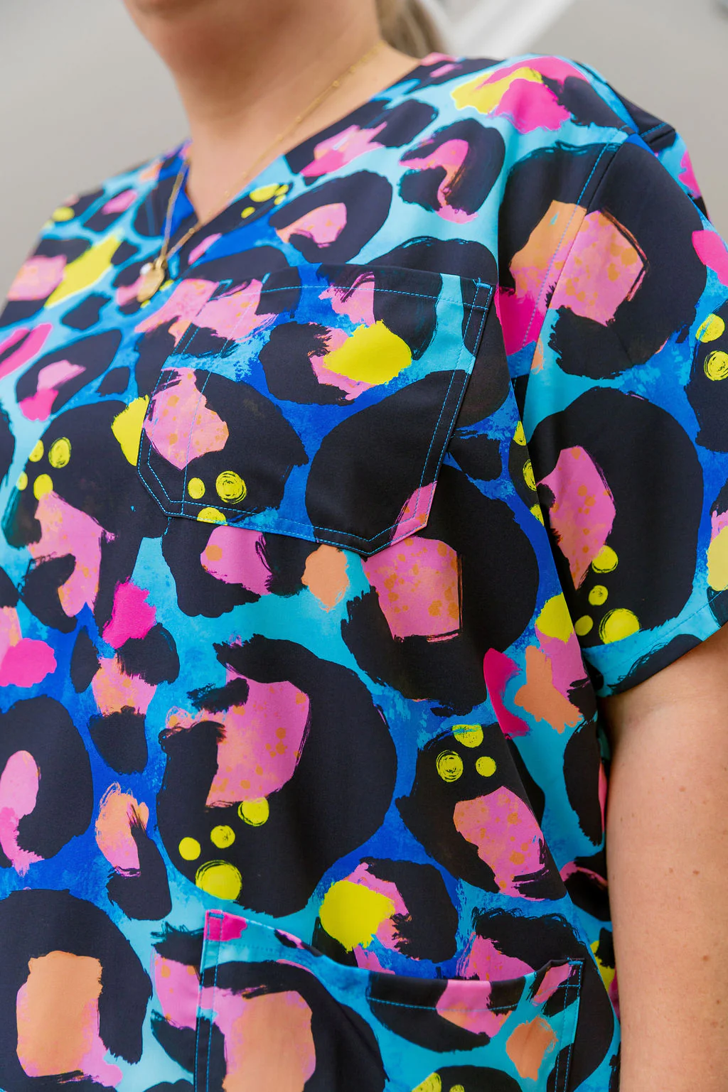 Jazz Scrubs in Kasey Leopard by Kasey Rainbow - Image 9