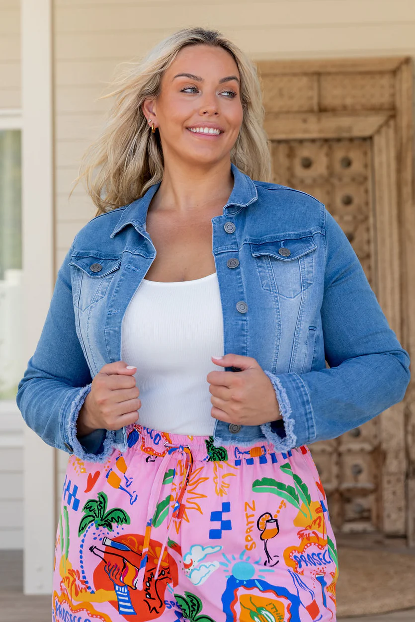 Kenzie Crop Denim Jacket
