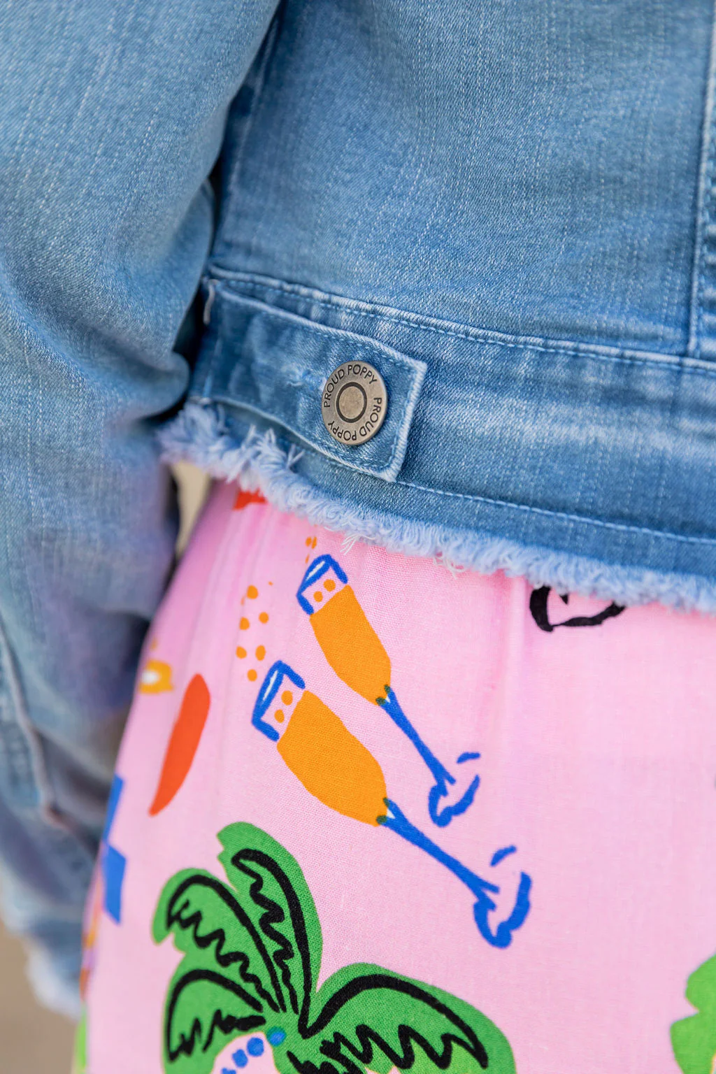 Kenzie Crop Denim Jacket - Image 16