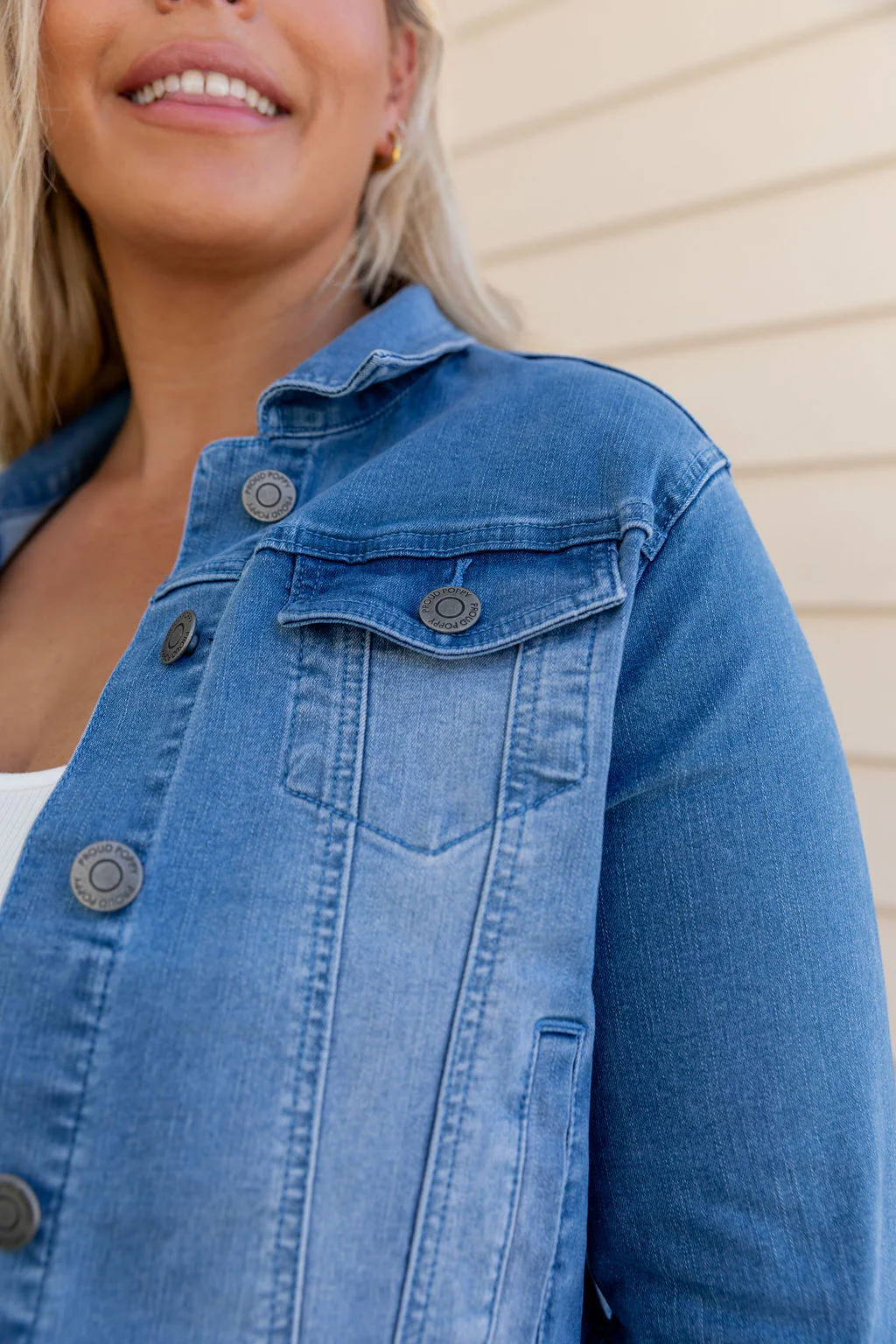 Kenzie Crop Denim Jacket - Image 20