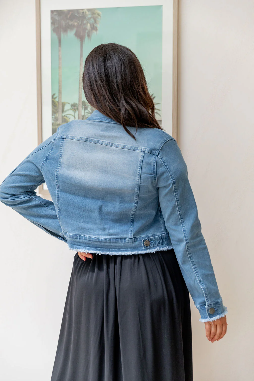 Kenzie Crop Denim Jacket - Image 31